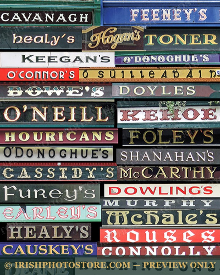 Ireland Family Pub Names